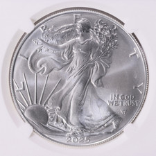 2025 $1 American Silver Eagle 1 oz Brilliant Uncirculated picture