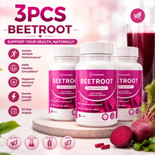 3 Pack of Rosabella Organic Beetroot Capsules for Blood Flow & Heart Health picture