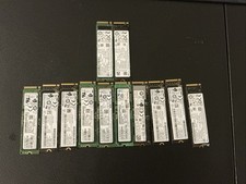 Lot of 12 Mixed 256GB M.2 2280 NVMe SSD Samsung WD SK hynix Intel - Wiped, Used picture