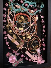 VTG 80s 70s 60s Jewelry Lot Signed Avon Liz Claiborne Rings Etc picture