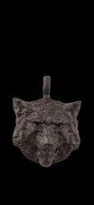 Antique WWII Ww2 Era Central European  Unique Bronze Wolf Pendant Beautiful  picture