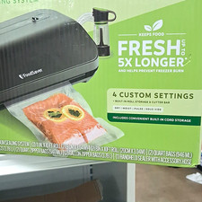 FoodSaver VS2280 Vacuum Sealer Black Built-In Cutter Roll Storage + Bags picture