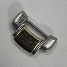 Genuine EBEL MENS 1911 BRACELET 2 Tone 16.7MM Sizing LINK 18K GOLD CAPPED / SS picture