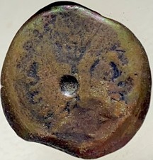 Large 211BC-206BC Punic War Roman Republic Coin Ancient Head Of Janus Ship Prow picture