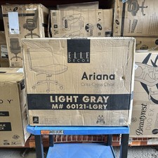 Elle Decor Ariana Criss-Cross Chair Light Gray - 60121-LGRY picture