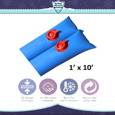 Buffalo Blizzard 1' x 10' Water Tubes  18 Gauge Swimming Pool Covers - 6 Pack picture
