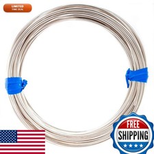 CRAFT WIRE 999 Fine Silver Wire 8 Gauge Round Dead Soft 1FT picture