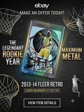 LeBron James 2013 Fleer Retro #17 '95 Metal Universe Maximum Metal RAW picture