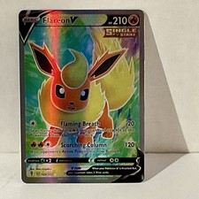 Pokémon TCG: Flareon V (Full Art) #169/203 - Sword & Shield: Evolving Skies picture