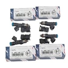 OEM 4pc Bosch 0280158117 Fuel Injectors 52lb 550cc for EV14 Audi A4 Golf Jetta picture