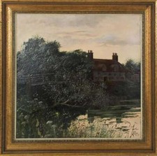 Henry Charles Fox (1860-1925 British) Original Tonalist Oil 15