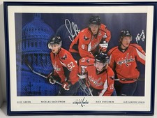 NHL Washington Capitols Ovechkin Green Backstrom Semin Signed Photo 25