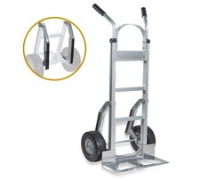 Aluminum Hand Truck Dolly w/ Dual Handle and 10