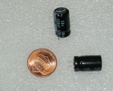 set of 2 x 330 uF x 50VDC Electrolytic Capacitor radial by IC picture
