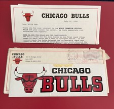 Chicago Bulls Very Rare 1991 Original Envelope Sticker And Documents After Champ picture