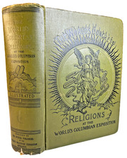 Antique Victorian Ornate 1894 World's Columbian Exposition Religions Book Fancy picture