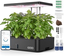 Smart Hydroponics Growing System, 12 Pods Indoor Herb Garden with WiFi App LED L picture