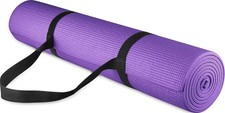 Fitvids All-Purpose 1/4-Inch High Density Anti-Tear Exercise Yoga Mat with Carry picture
