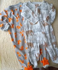 Carter's 2 Pairs of  Footed Boys Pajamas 3-6 Months picture