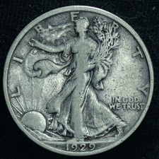 1929-S 50C Walking Liberty Half Dollar VF - 25062 picture