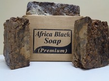 Raw African BLACK SOAP Organic Unrefined From GHANA Premium Quality Choose Size  picture