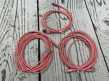 Charger 3 Pack 10ft 6ft 3ft Charging Cables Nylon Braided Long USB Pink picture