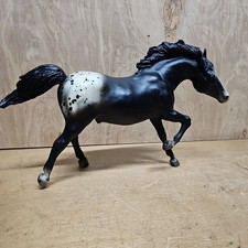 Breyer Horse Running Stallion Appaloosa 127 Vintage Black B USA Stamp picture