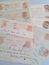 1914-1919 WWI Spanish Neutrality Postal History Archive, 9 Cards, Swiss #588 picture