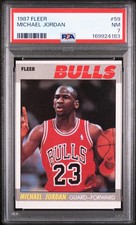 169924183 Michael Jordan 1987 Fleer #59 PSA 7 picture
