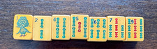 Vintage RARE Mah Jong Bakelite Lot Bird and Bamboo Tiles picture