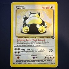 Snorlax 27/64 Jungle Regular - LP Vintage Pokemon TCG picture