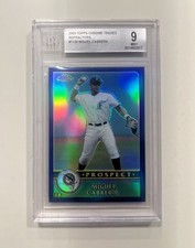 2003 Topps Chrome Traded Refractor #T126 Miguel Cabrera Marlins BGS 9 picture