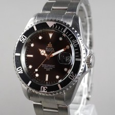 Elgin Automatic Diver Vintage 200m FK-531-E Men's Wristwatch 40mm Silver picture