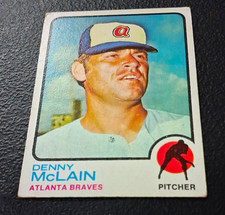 Topps 1973 Topps High Number Denny McLain #630 Atlanta Braves MLB Baseball picture