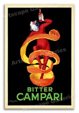 Bitter Campari - Leonetto Cappiello Vintage Alcohol Advertising Poster - 24x36 picture