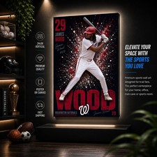 James Wood Nationals Poster or Canvas - James Wood Washington Nationals Wall Art picture