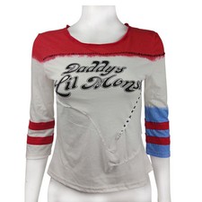 Suicide Squad Cosplay Harley Quinn Daddy's Lil Monster T-Shirts New Sublimation picture