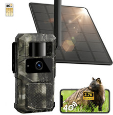 GMOX 4G LTE Cellular Solar Trail Camera, Wireless Game Hunting Camera with 10400 picture