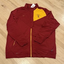 Nike USC Trojans Player Issued Full Zip Pullover Football Size 4XL #94 NEW VTG picture