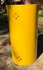 Vintage 1960s/1970s Ransburg Yellow Plastic Laundry Hamper Bin – Mid-Century picture