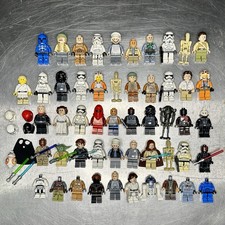 Lego Star Wars Lot Of 45 Minifigures, Stormtroopers, Jedi, Clone, Pilots, Rare picture