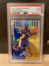 2012 Panini Crusade Kobe Bryant Blue & Gold PRIZM #194 PSA 9 Rare Mint POP 34 picture