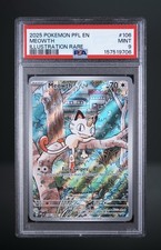 2025 Pokemon PFL EN Meowth Special Illustration Rare #106 PSA 9 picture