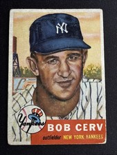 Bob Cerv 1953 Topps Baseball Yankees #210 Vintage EX picture
