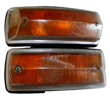 Vw Bus Pair Complete OEM  Amber Front Turn Signal Lens 1968-1972 Hella picture