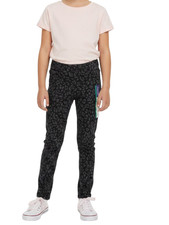 Girls Cherokee Cheetah Jeans Jeggings Denim Legging Stretchy S M 7 New picture