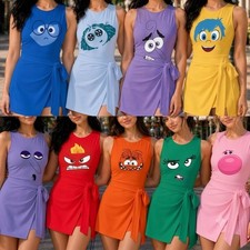 Inside Out Halloween Costume Dress Skirt, Joy Sadness Halloween Cosplay Outfit picture