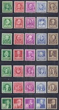 1940 US SC 859-893 Complete Famous Americans Set of 35 - F /VF, VF, VF/XF  MH picture