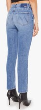 MOTHER SUPERIOR DAZZLER FLOOD jeans Trucks Are For Girls Med Blue-Sz 24 0 LKNU picture