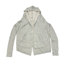 Lululemon Cabin Yogi Wrap Sweater Size 4 Gray & Pink Boolux Cashmere Blend Knit picture